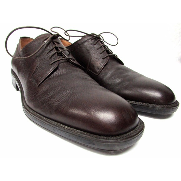 Salvatore Ferragamo Studio men\'s size 11.5 B Brown leather oxfords main image 6